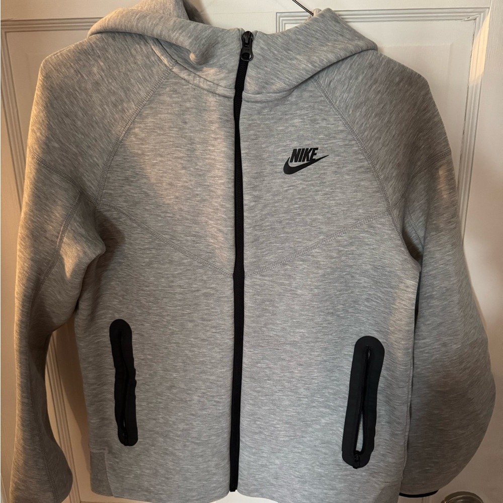 Nike Tech Gray Zip-Up Hoodie